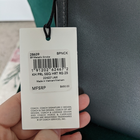 Coach Keith Haring Sequin Heart Rogue in Metallic Smoke! - Picture 14 of 14